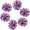 196. 8 Feet 6 Rolls 4th of July Tinsel Garland Patriotic Glitter (Red Blue White)